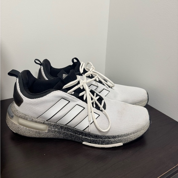 adidas Other - Adidas racer shoes, black-and-white size 12